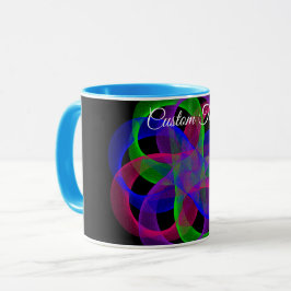 Double Loop Mesh Geometric Coffee Mug Tasse
