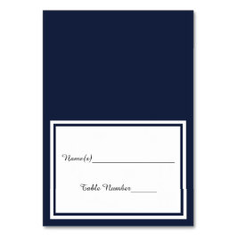 Double Navy Trim - Escort Card Tischnummer