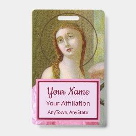 Double Pink St. Agatha (M 003) Abzeichen 4 Ausweis