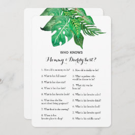 Double Side 2 Baby Shower Game - Beratung| Wer wei Einladung