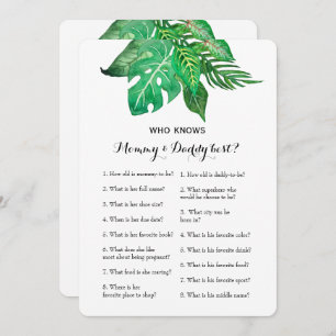 Double Side 2 Baby Shower Game - Beratung  Wer wei Einladung