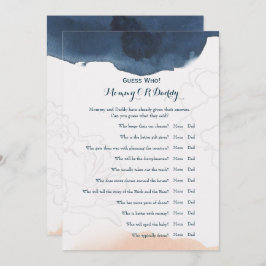 Double Side - Baby Shower Games wünscht | Ratet We Einladung