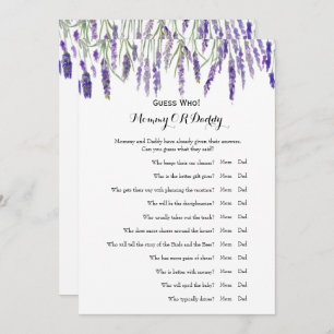 Double Side - Baby Shower Games wünscht   Ratet We Einladung