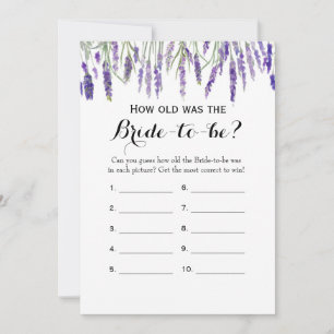 Double Side - Brautparty Games wie alt   Beratung Hinweiskarte