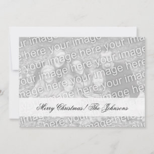 Double sided photo Christmas cards with two images Feiertagskarte