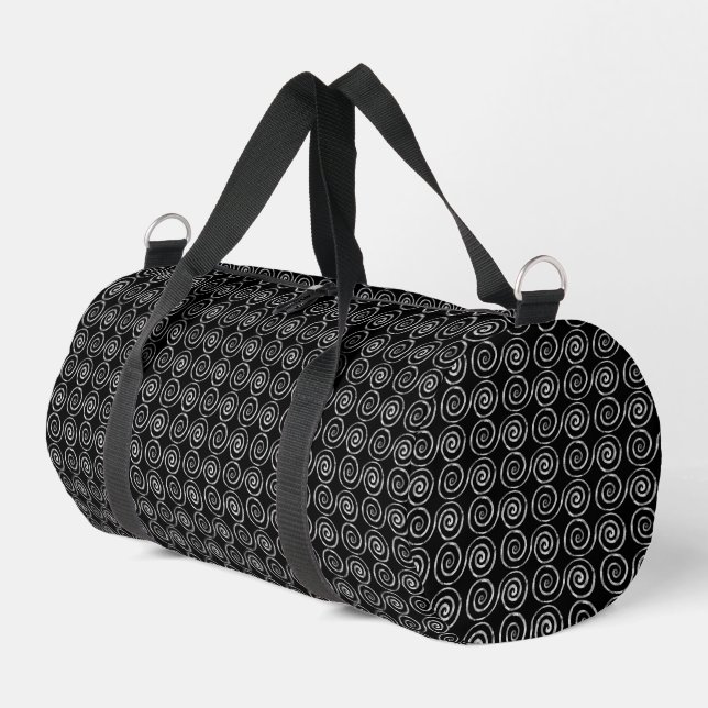 Double Spiral Celtic Pattern Duffle Bag (Linke Seite)