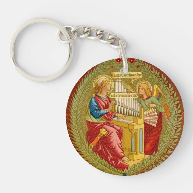 Double St. Cecilia of Rome (SNV 36) Schlüsselanhänger (Vorderseite)