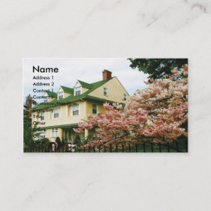 Double Story House Business Card Visitenkarte