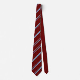 Double Stripe Maroon & Sky Krawatte