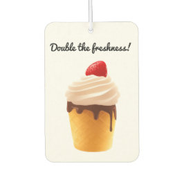Double the Freshness – Cute Ice Cream Cone  Autolufterfrischer