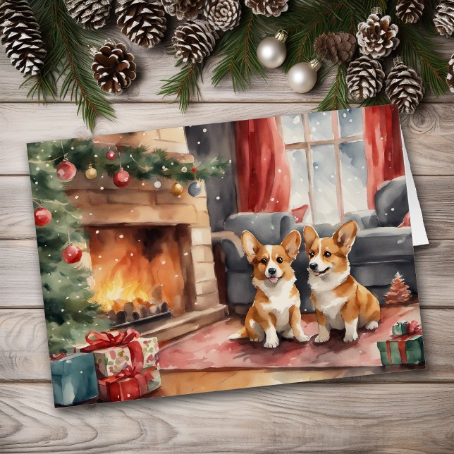 Double Trouble Corgi Dog Weihnachten (Von Creator hochgeladen)