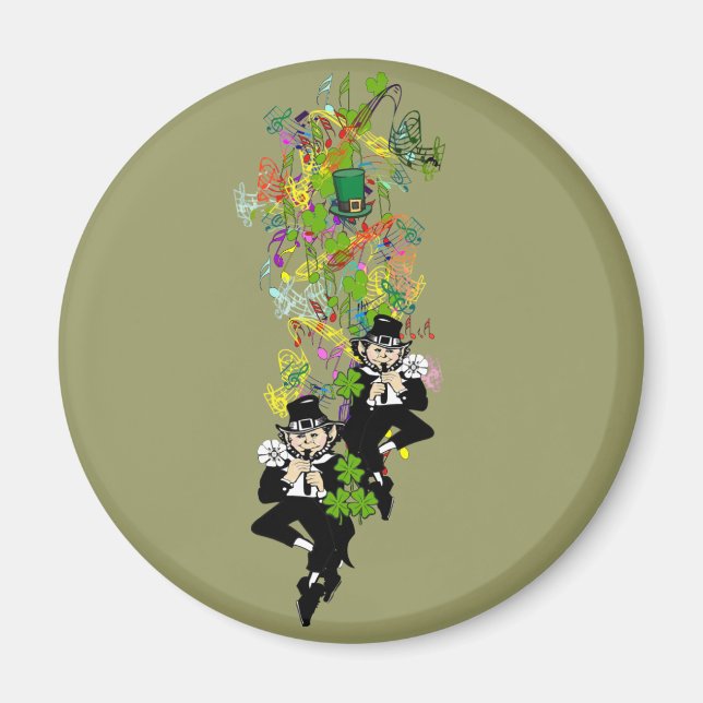 Double Trouble Lucky Irish Twins Magnet (Vorne)