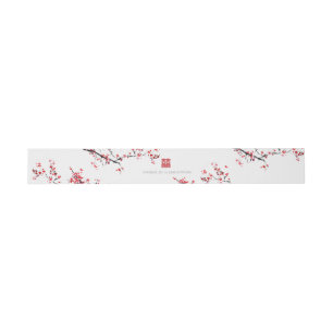Double Xi Chinese Red Elegante Wedding Einladungsbanderole