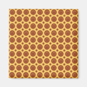 Double Xi Chinese Wedtern Pattern Magnet