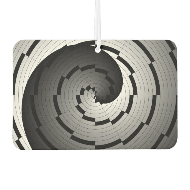 Double Yin Yang Spiral von Kenneth Yoncich Autolufterfrischer (Vorderseite)
