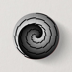 Double Yin Yang Spiral von Kenneth Yoncich Button