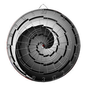 Double Yin Yang Spiral von Kenneth Yoncich Dartscheibe