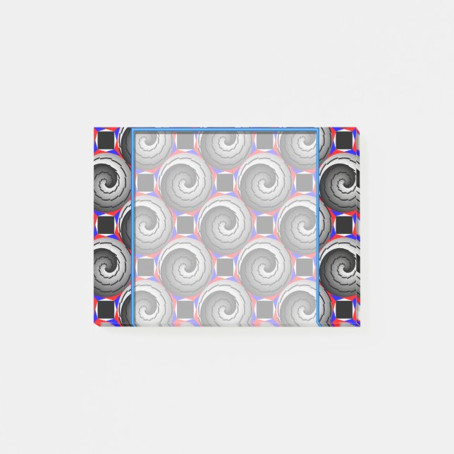 Double Yin Yang Spiral von Kenneth Yoncich Post-it Klebezettel (Vorderseite)