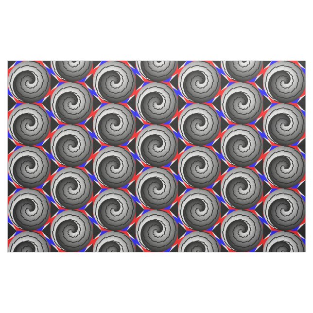 Double yin Yang Spiral von Kenneth Yoncich Stoff (Fat Quarter (45,7 x 55,9 cm))