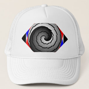 Double Yin Yang Spiral von Kenneth Yoncich Truckerkappe