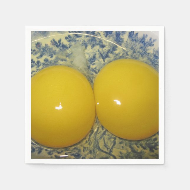Double Yolk Egg Napkin Serviette (Vorderseite)