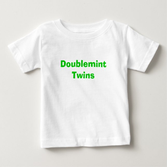 Doublemint Zwillinge Baby T-shirt (Vorderseite)