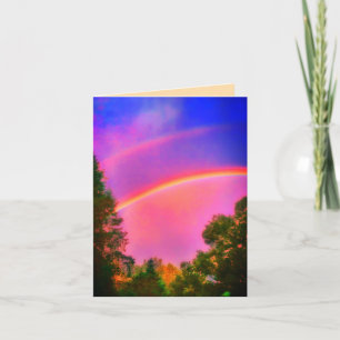 DOUBLERAINBOW HELLE GRUSS-KARTE KARTE