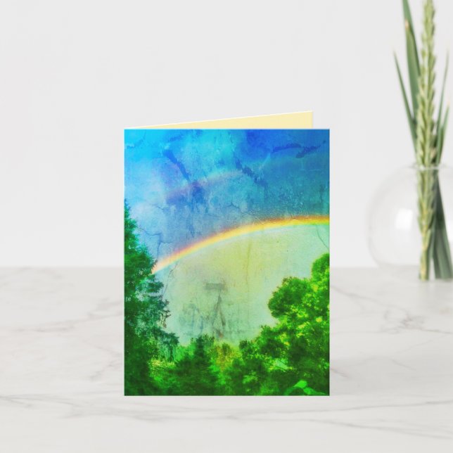 DOUBLERAINBOW VERDE GRUSS-KARTE KARTE (Vorderseite)
