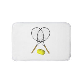 Doubles Tennis Thema Sport Badematte