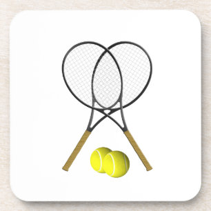 Doubles Tennis Thema Sport Getränkeuntersetzer