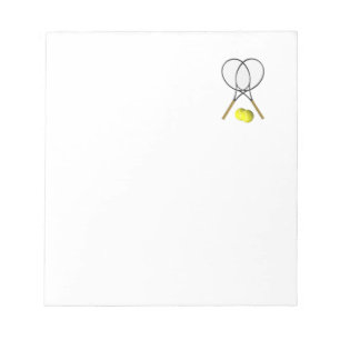 Doubles Tennis Thema Sport Notizblock