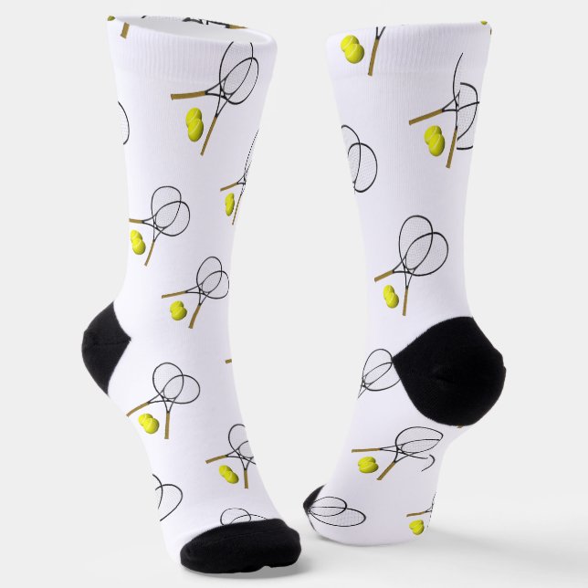 Doubles Tennis Thema Sport Socken (Gewinkelt)