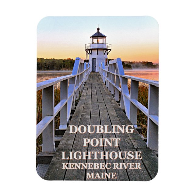 Doubling Point Lighthouse, Arrowsic Island, Maine Magnet (Vertikal)