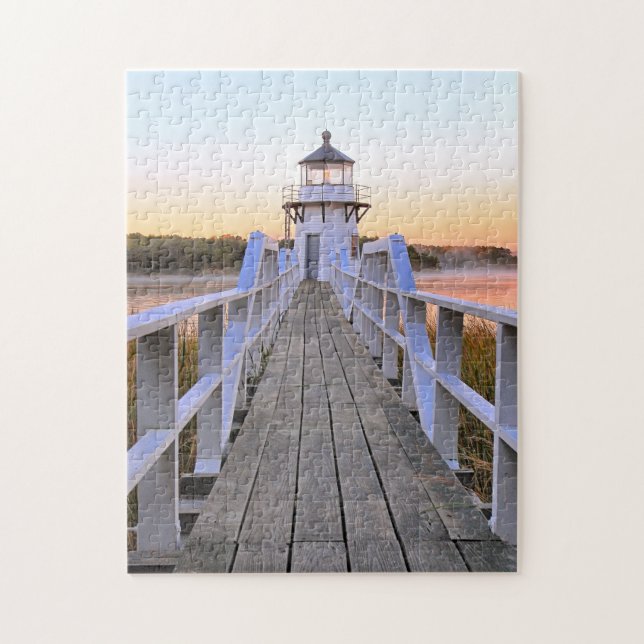 Doubling Point Lighthouse, Arrowsic Island, Maine Puzzle (Vertikal)