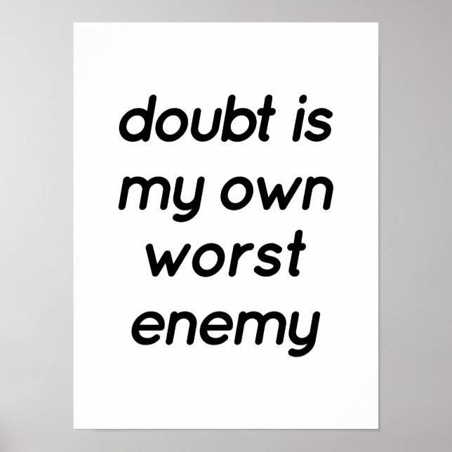 Doubt Poster (Vorne)