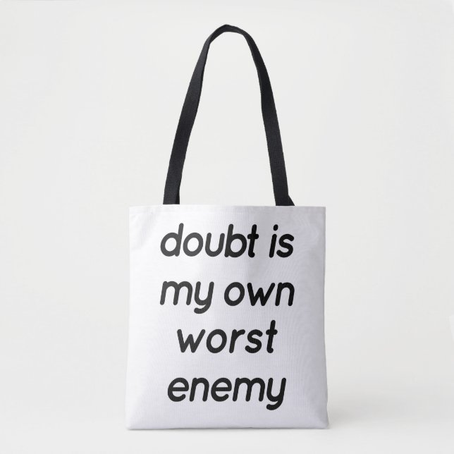 Doubt Shoulder Tote Bag (Vorderseite)