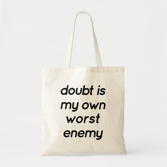 Doubt Tote Bag Tragetasche (Vorne)