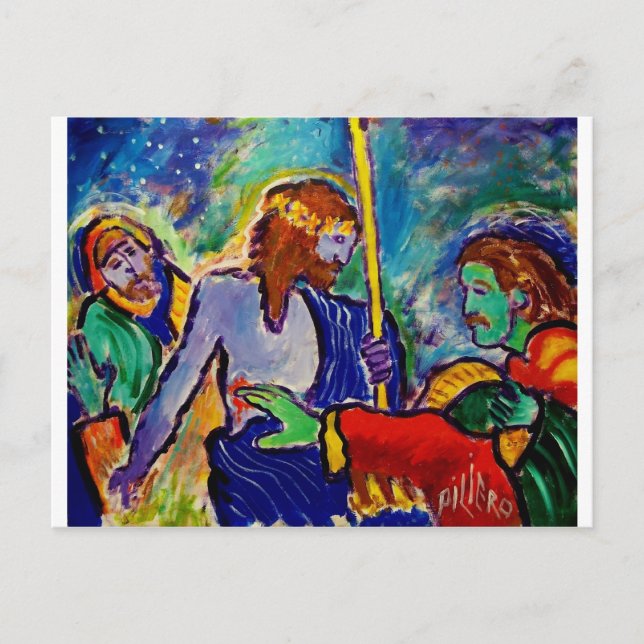Doubting Thomas Postkarte (Vorderseite)