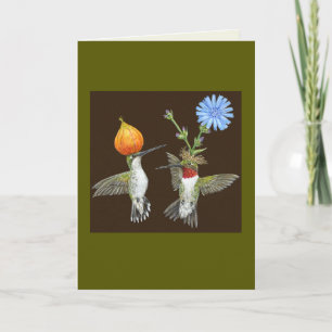 Doug and Cheryl hummingbird card Karte