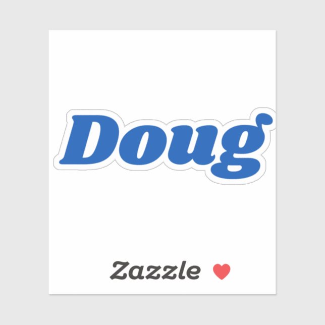 Doug Aufkleber (Blatt)