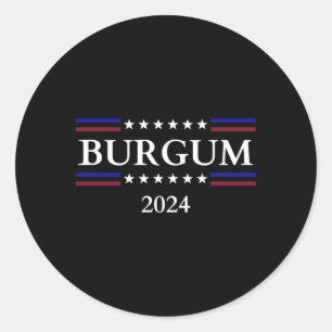 Doug Burgum für den Präsidenten 2024 Runder Aufkleber