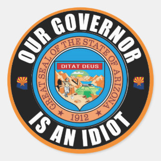 Doug Ducey ist ein Idiot Runder Aufkleber