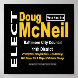 Doug McNeil Window (Sign) Poster