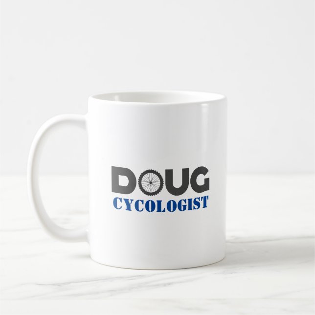 Doug Mountain Biker Coffee Tasse (Links)