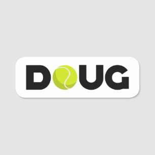 Doug Tennis Namensschild