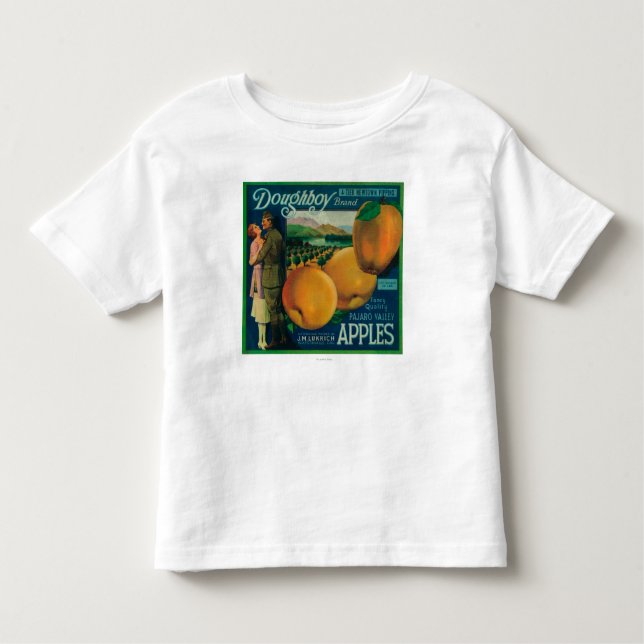 Doughboy-Apple-Kiste LabelWatsonville, CA Kleinkind T-shirt (Vorderseite)