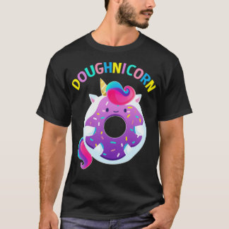 Doughnicorn Donut Unicorn gibt Rainbow-Geburtstag T-Shirt