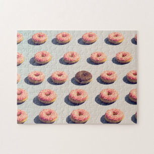 Doughnüsse in einer Gruppe Puzzle