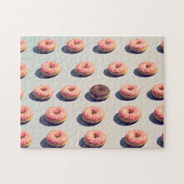 Doughnüsse in einer Gruppe Puzzle (Horizontal)