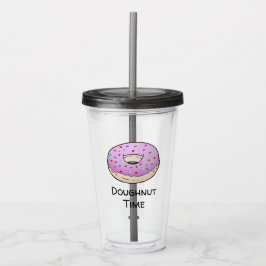 Doughnut Acrylic Tumbler Acryltrinkbecher